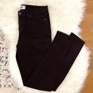 NWOT Chocolate Brown PAIGE Skinny Jeans Sz 31 (Fits more like a 29-30)